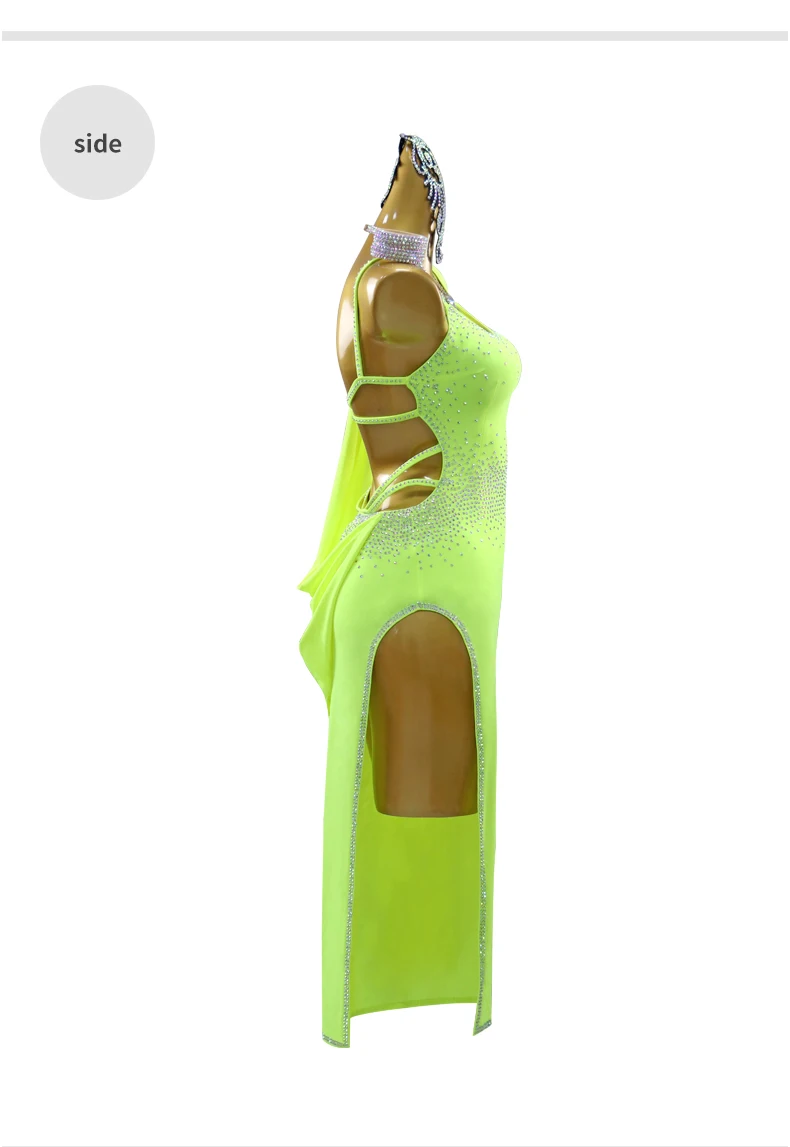 Lateinamerikanisches Tanzkostüm für Damen 2026, Samba-Kleid für Mädchen, Performance-Anzug, lange Outfits, Sport-, Abend-, elegante, Party- und Ballkleidung – Detail 9