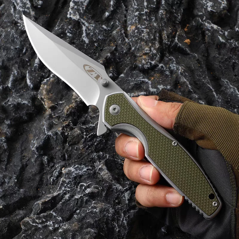 G10 outdoor handle hunting and hiking tactical EDC pocket knife survival camping tactical series folding knife