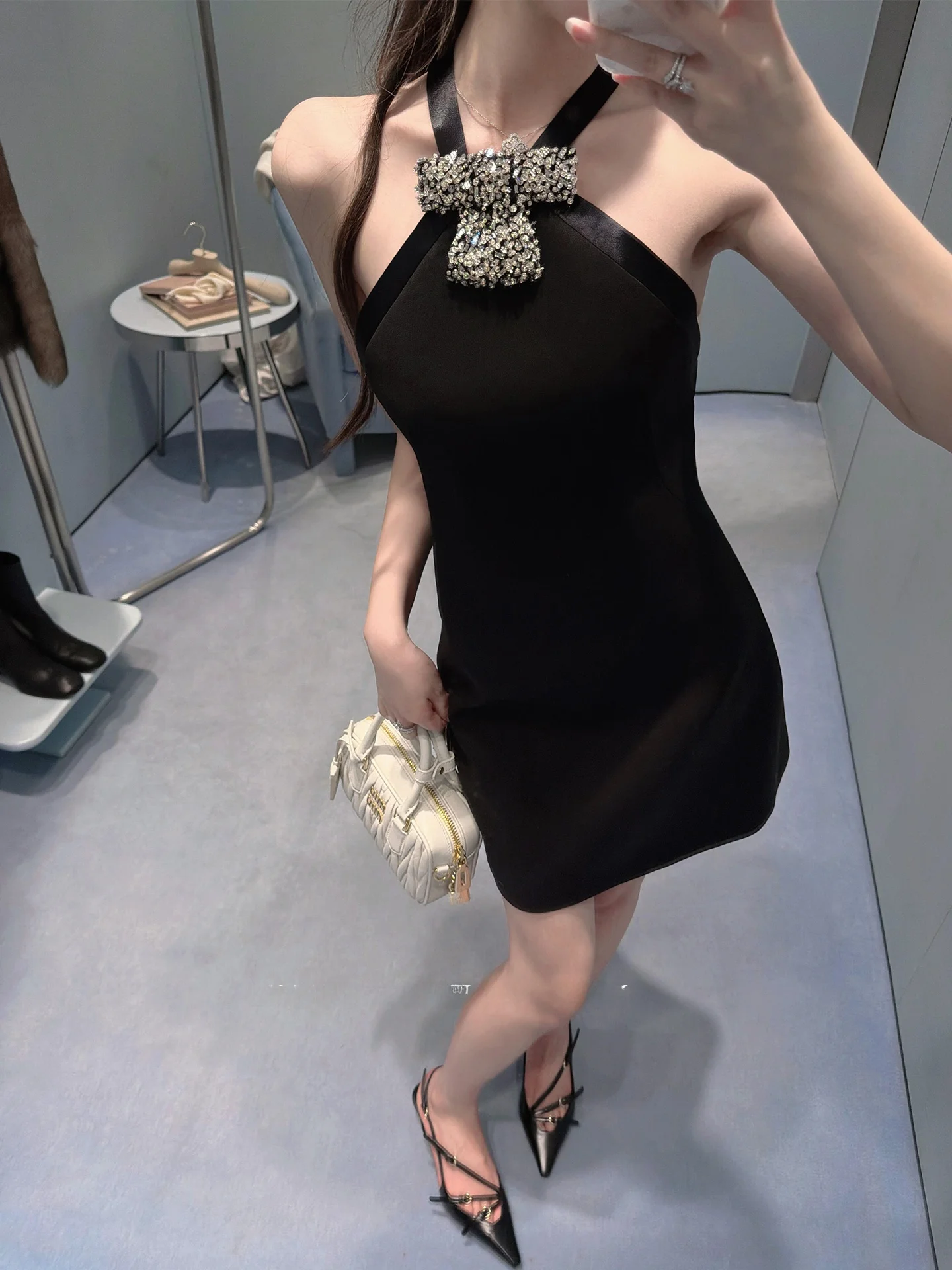 

Сексуальная женская юбка трапециевидной формы с высокой талией и узлом Ne Hanging Dr на день рождения, полиэстеровая юбка...