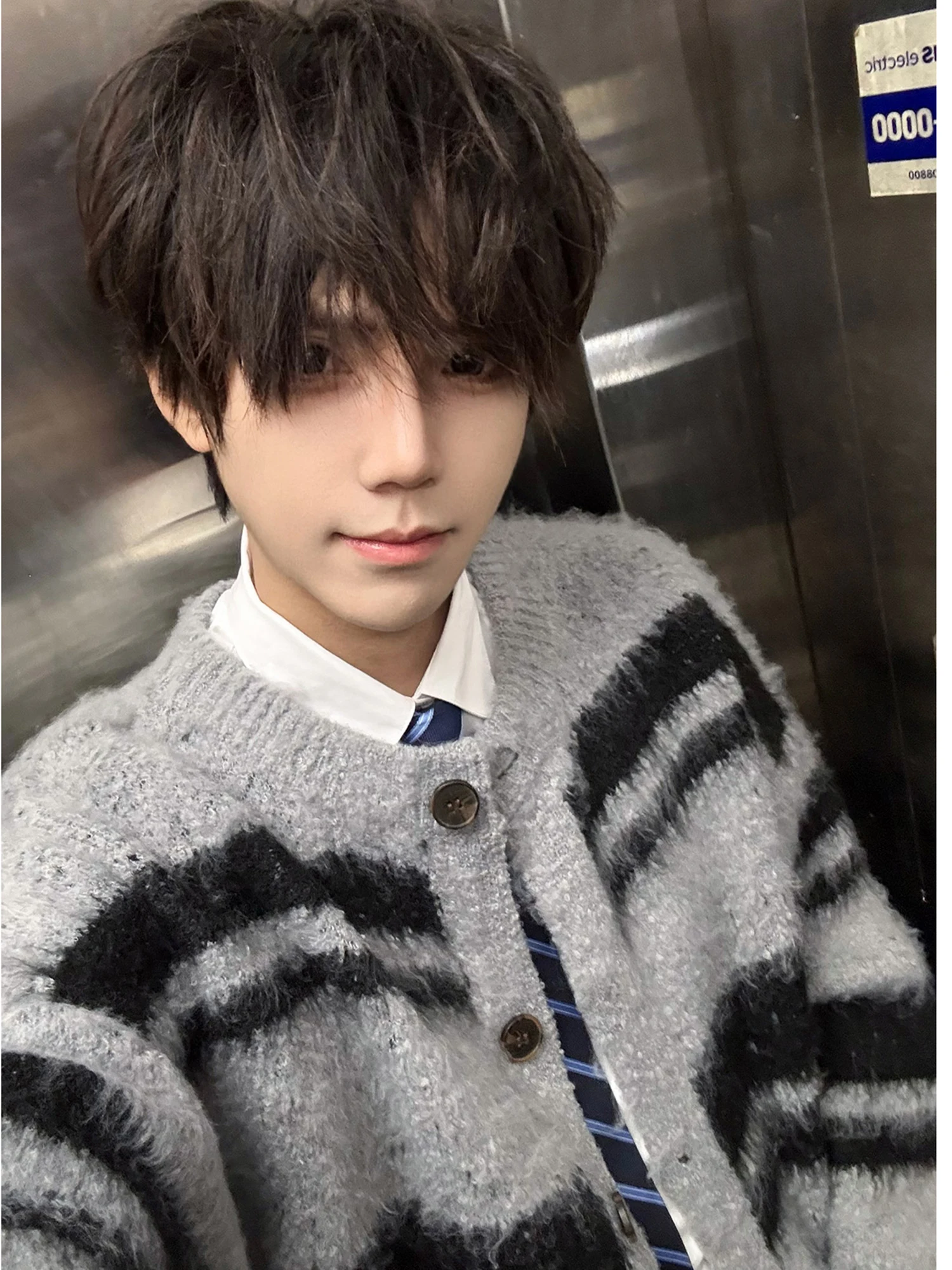 Amerykański sweter-kardigan z miękkiego, sztucznego futra w stylu retro, luźny, dzianinowy, dla kobiet i mężczyzn, jesienno-zimowy, w stylu lazy, marka Sle Faion