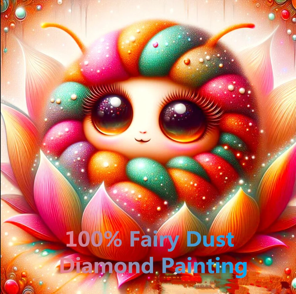 

Strawberry 100%Full Square Fairy Dust Stones Carystal,Diamond Painting with Rhinestones, Cross Stitch,Mosaic Embroidery,AB Drill