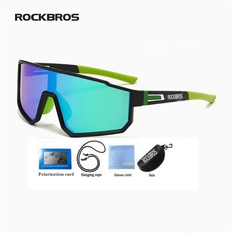 ROCKBROS Lunettes de cyclisme surdimensionnées pour hommes, coupe-vent, colorées, pour sports de plein air