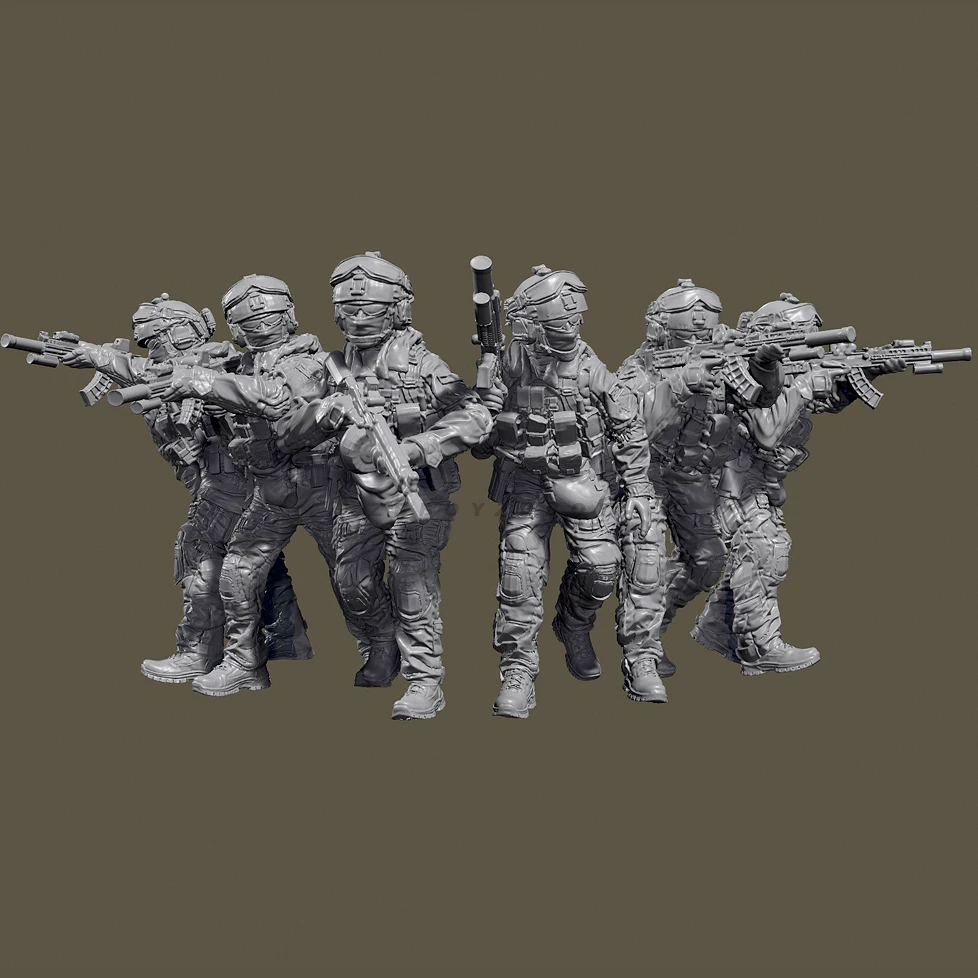 38mm 50mm Resin Soldier model kits figure colorless and self-assembled 3D Printing  TD-6899/3D