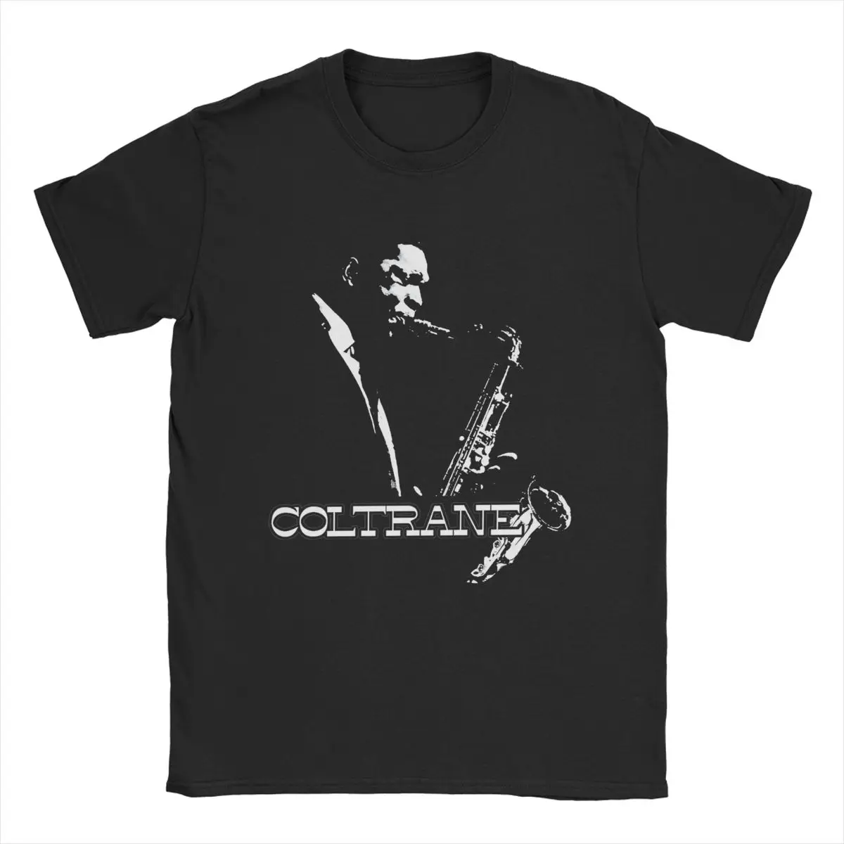 John Coltrane T Shirts Men\'s 100% Cotton Novelty T-Shirts Crewneck Tee Shirt Short Sleeve Clothing Party