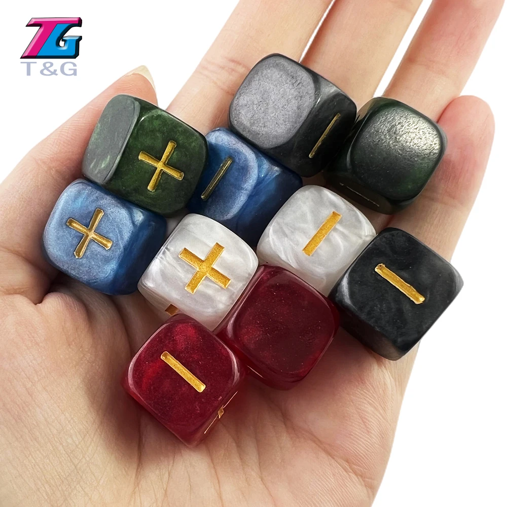 6-Sided Marbled Efeito Dice, Fate e Fudge Jogo, Fate e Fudge Jogo, Brand New, 10pcs