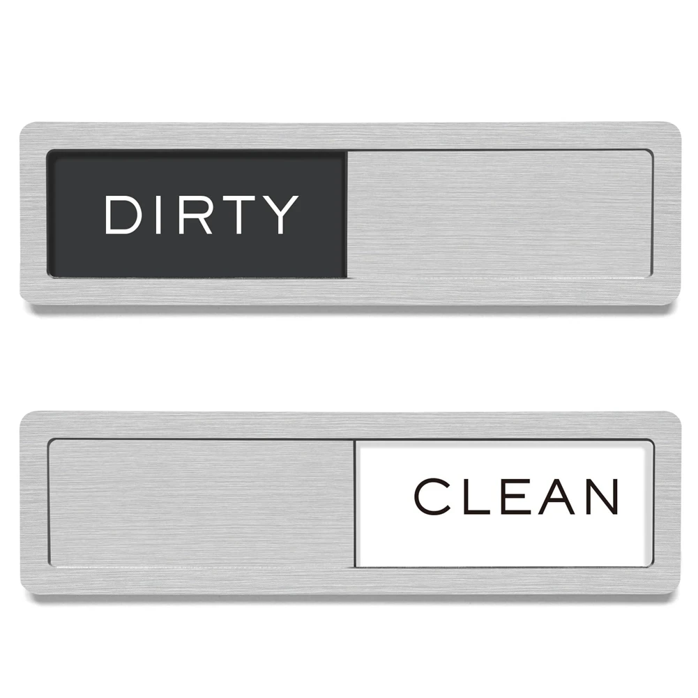 KSOL Dishwasher Magnet Clean Dirty Sign, Strong Magnet Non-Scratch Clean Dirty Magnet for Dishwasher, Easy to Read & Slide
