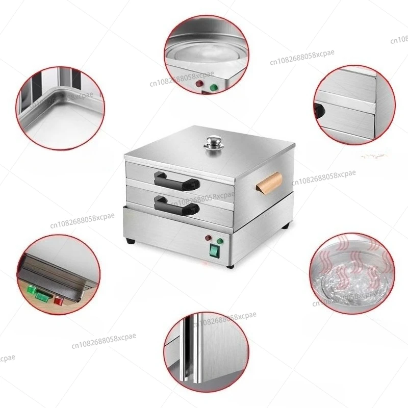 

Коммерческая 2-этажная пароварка для рисовой лапши, машина для рисовой лапши, небольшой бытовой электрический завтрак