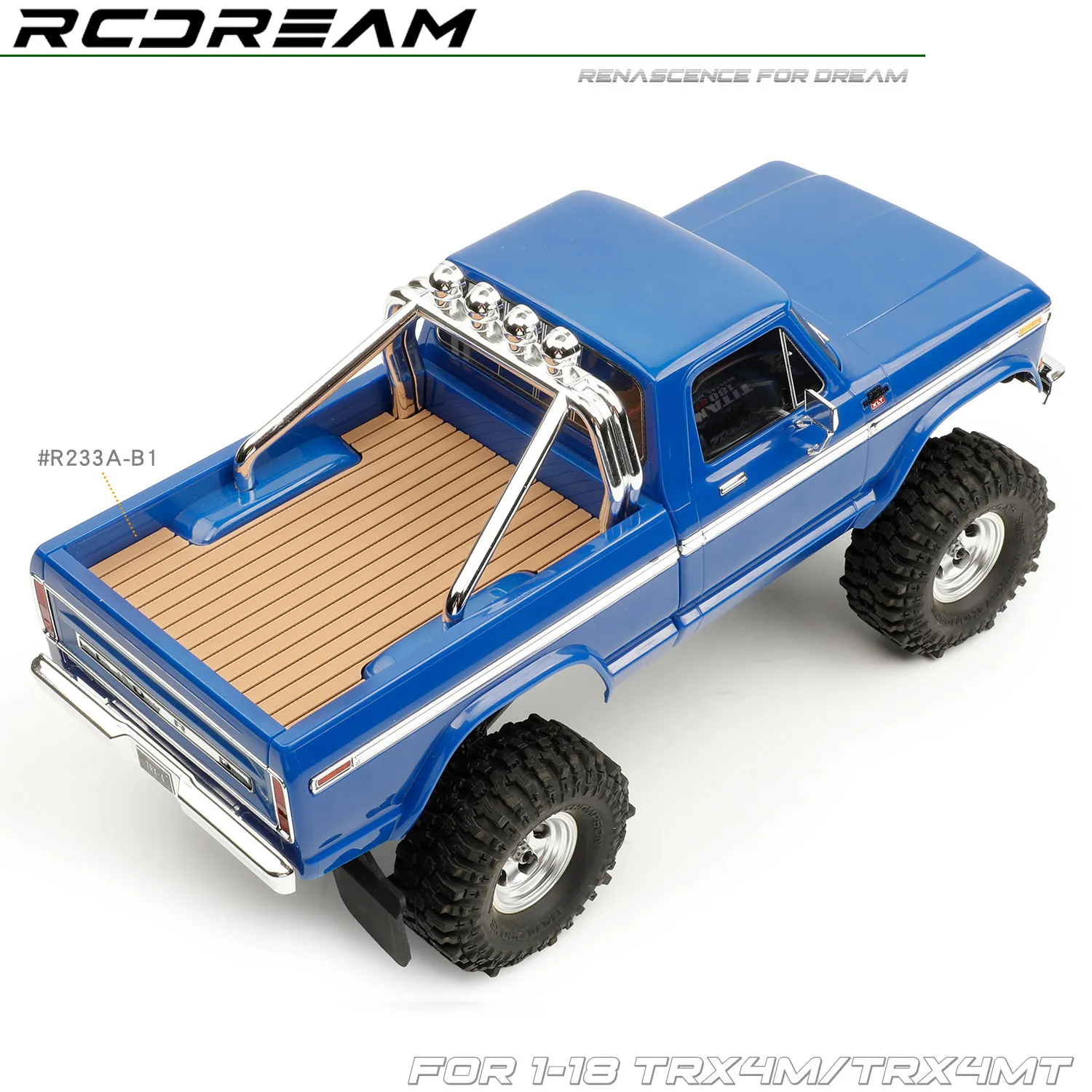 RCDream 1/18 Decoration Wood Board for TRX4M/TRX4MT Ford F150 Pickup