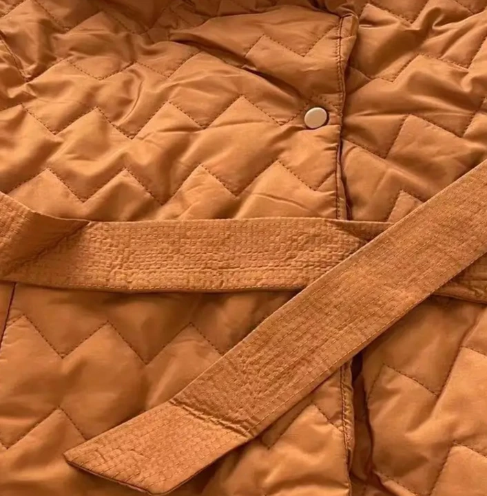 Dunne Parker jas dames herfst winter dikke warme jassen geweven blok trend vetersluiting comfortabele Y2k jas parka's