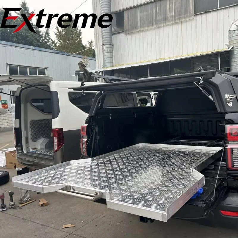 Pickup Slide Tray Customized with logo Flocking Fabric Sliding Tray Pick up for Toyota Ford or Rectangular Shape Tray