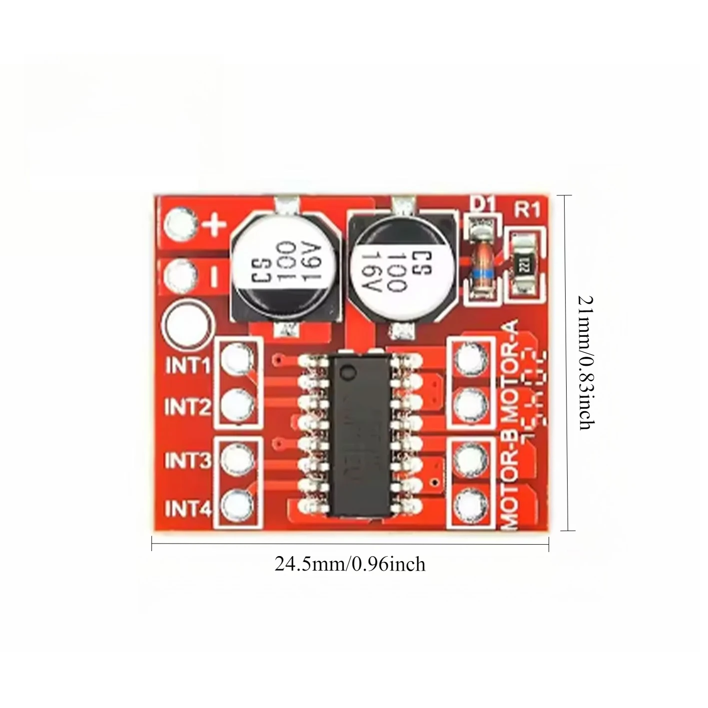 16pcs 2 Channel DC Motor Driver Module Dual H Bridge PWM Speed Control Mini Replacement for L298N Arduino