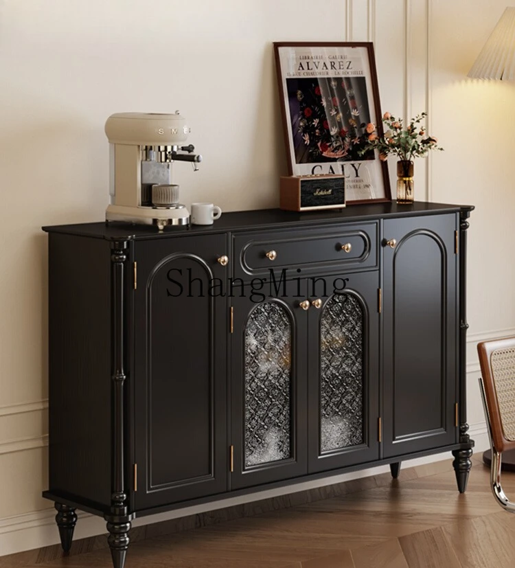 

ZYYRetro Style Sideboard Cabinet for Living Room, Wall-Mounted, Small Household Storage, Large Capacity Kitchen Tea Cabinet
