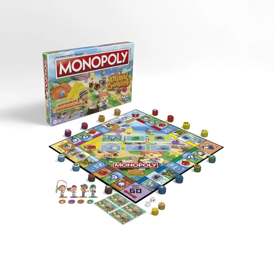 

Animal Crossing: New Horizons Monopoly board game, suitable for 2 to 4 players (English version)