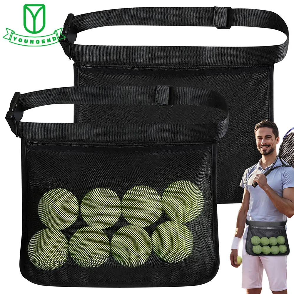 

Tennis Ball Band Holder,Ball Holder Waist Bag Holding 8 Pickleball or Tennis Balls Women Men Tennis Balls Carrying Accessory