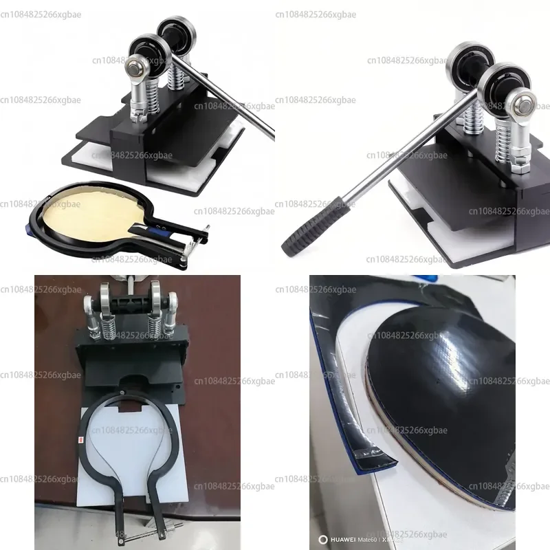 Table Tennis Racket Rubber Cutting Machine Double Roller Bearing Manual Press Rubber Edge Cutter
