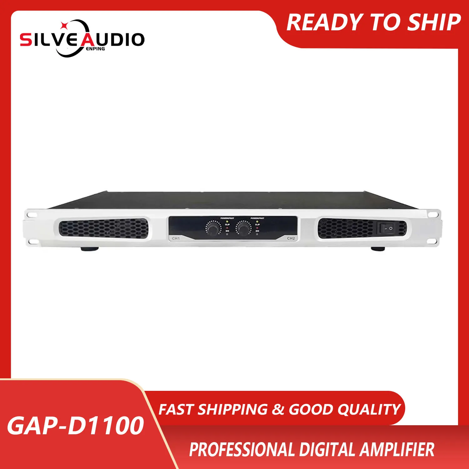 

GAP-D1100 Professional 4 Channel 2 Channel Power Amplifer 600W*2 Powerful High Power Amplifier For KTV Outdoor Concert