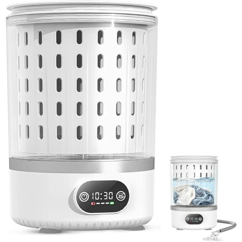 

Мини-стиральная машина 3 л, 3-в-1: портативная стирка и отжим, с функцией слива, маленькая стиральная машина для нижнего белья, носков, детской одежды