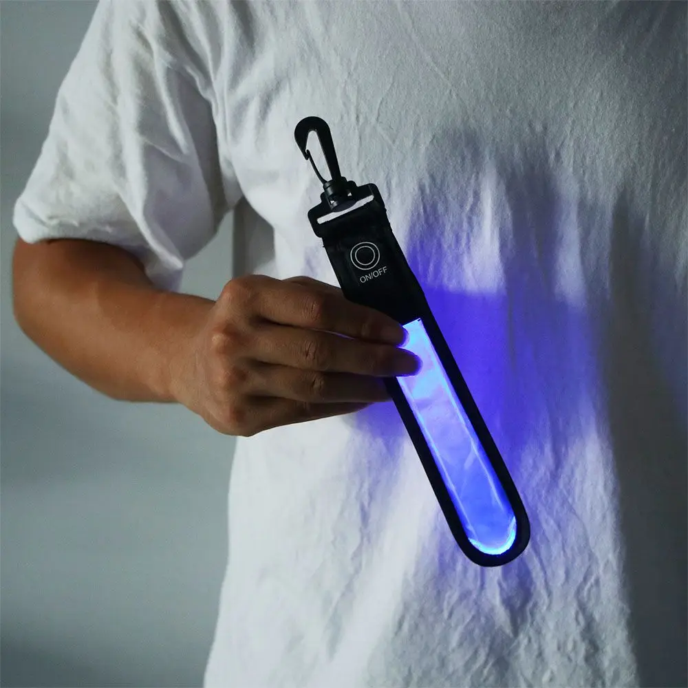 LED Glowing Luminous Reflective Backpack Hanging Light Night Running Safety Alert Wristband Outdoor Sport Armband Light