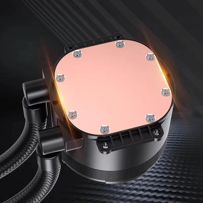 Temperature Display Central Processor Water Cooler 240mm Liquid Cooler Pulse Width Modulation Gaming