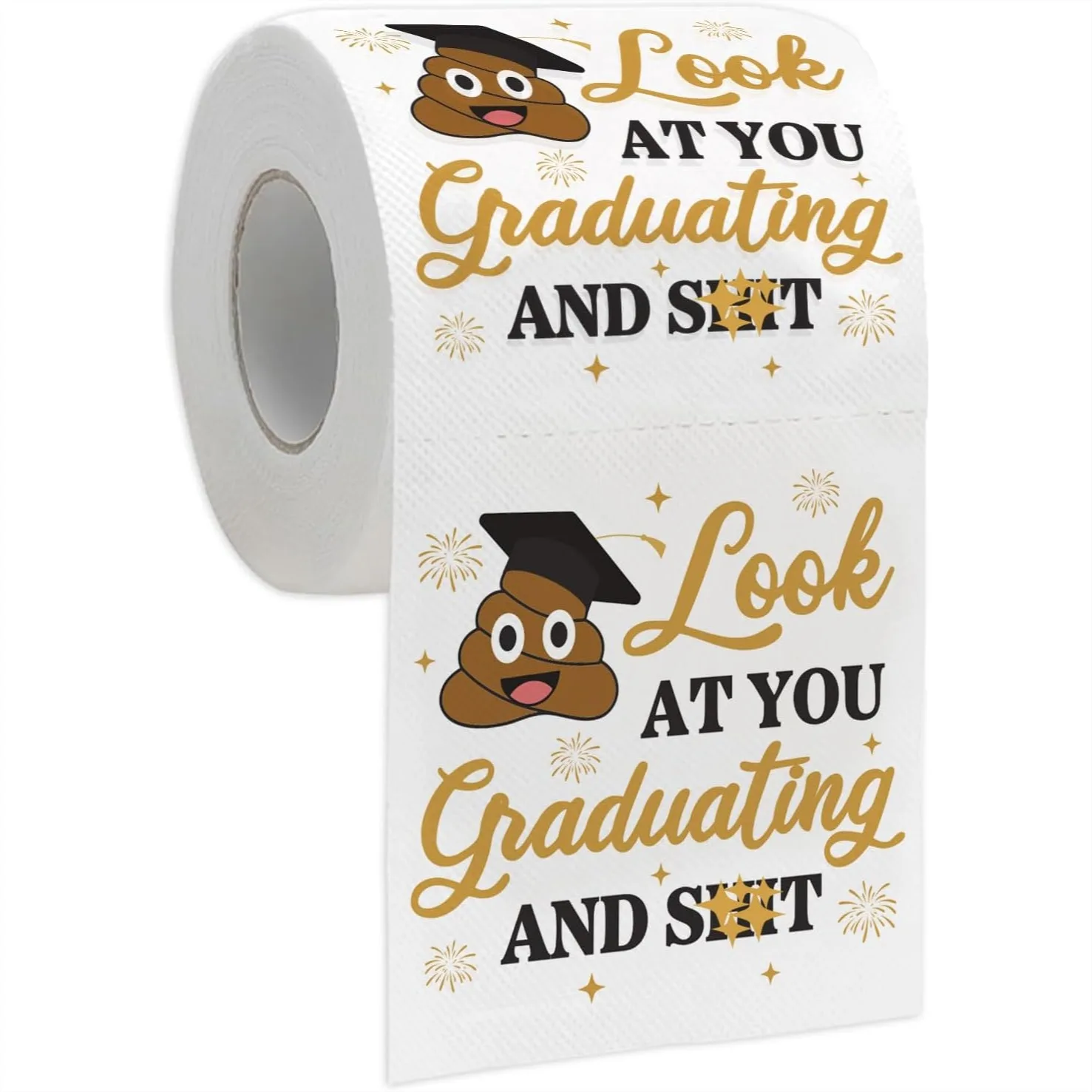 

Funny Graduation Bathroom Decorations, Novelty Toilet Paper for Party Supplies, Gift for College High School PhD Nurse Law