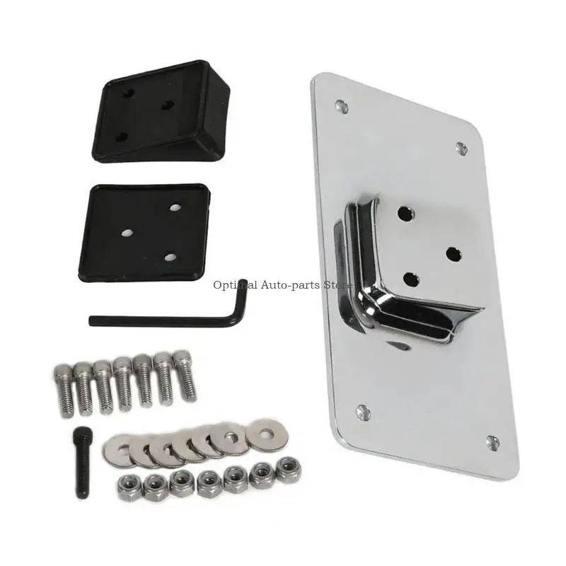 

Laydown License Plate Mounting Bracket 3 Hole License Plate Mount Holder for 883 1200 Motorbike Accessory