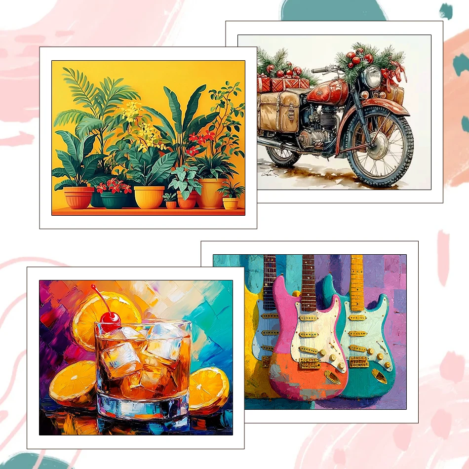 

RUOPOTY Painting By Number Adults Landscape 40X50cm Decorative Drawing Canvas Watercolor Acrylic Paints Pictures By Numbers Set