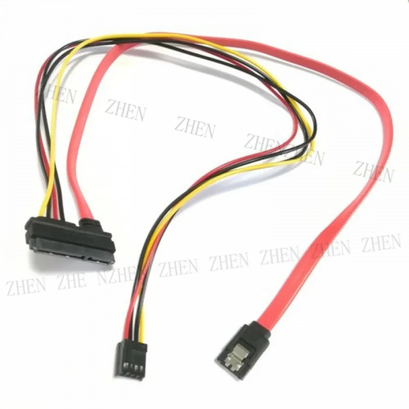Y Y 22p 7+15 Pin SATA to 7Pin SATA DATA + 4Pin female FDD Floppy Power supply cable