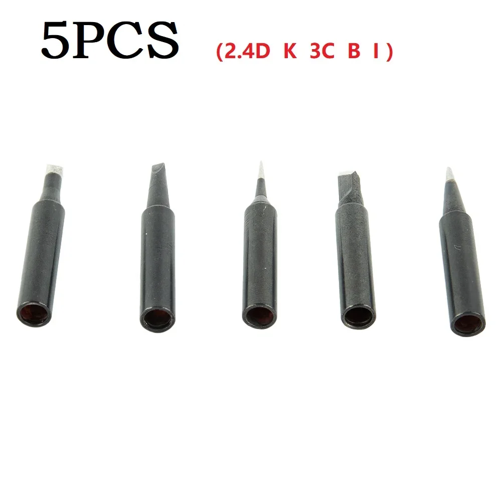 Electric Welding Soldering Iron Tips 200-480° 5 Pcs/Set Copper High Quality Lead-free Reliable Soldering Station