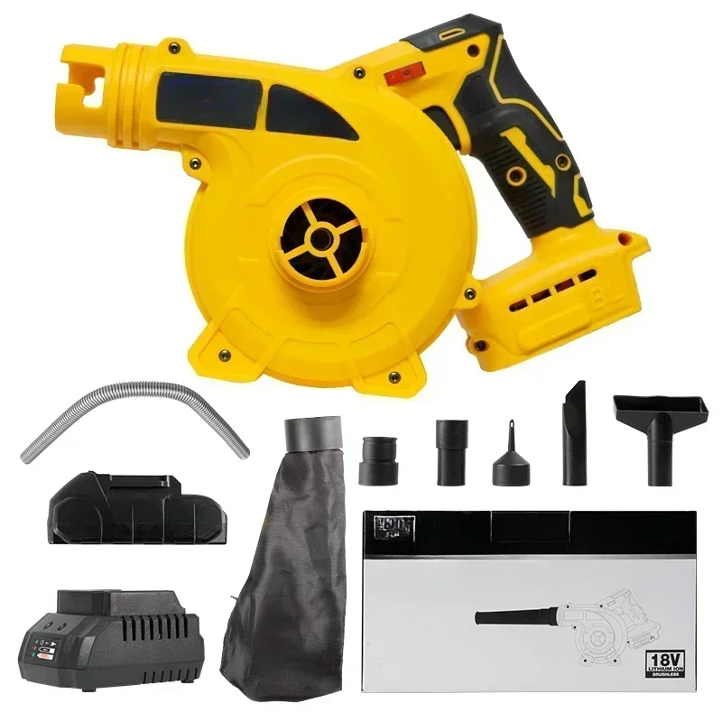 Brushless Cordless Rechargeable Leaf Blower High Performance Electric Air Blower for Backyard Garden Debris Removal