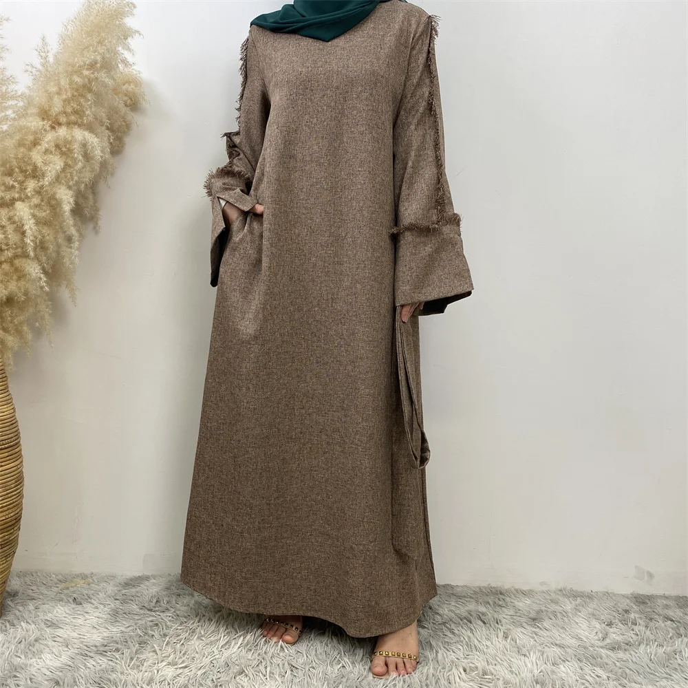 

Middle East Muslim new fashion women's dress Dubai Arab Turkey loose women all the elegant long skirt with big swing