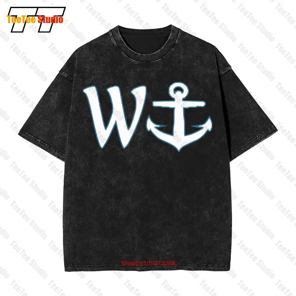 Wanker Vintage Oversized T-Shirt W And Anchor Equals Funny H2WU