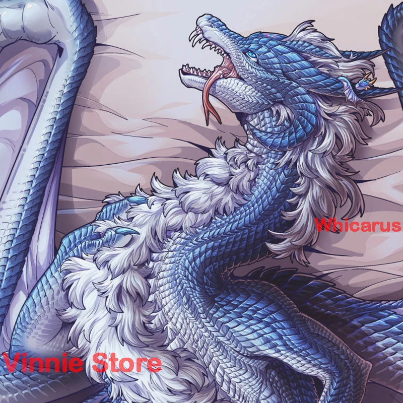 Dakimakura anime Whicarus Dragon Double-sided Print Life-size body pillows cover Adult anime body pillowcase