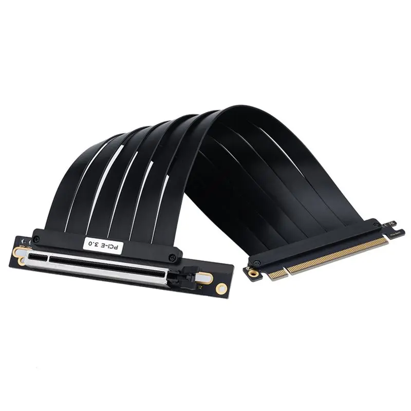 High-Speed 20Cm PCIE 3.0 X16 Riser Cable For Video Card Shielded Flexible Extender PCI Express Adapter GPU Extension Cord Highly
