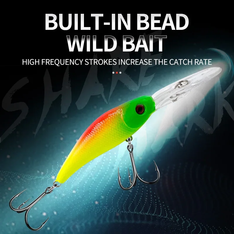

43pcs Fishing Lures Set Mixed 6 Models Hard Minnows Bait Artificial Wobblers Colorful Minnow Popper Crank Set