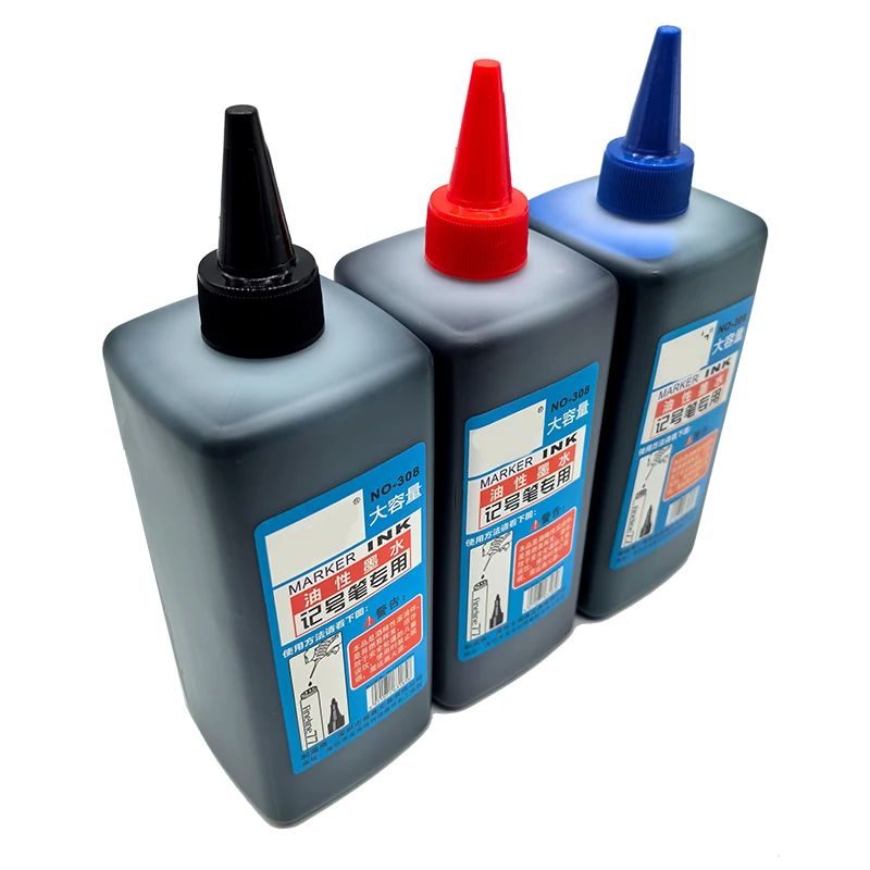 100/500ml Permanent Ink Graffiti Oil Marker Ink Supplement Water-based Non Erasable Environmentally Friendly Filling Solution