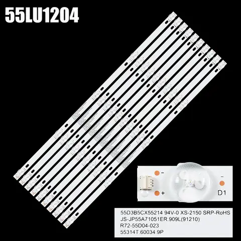 LED 백라이트 스트립, TDSISTEM JS-JP55A71051ER.909L (91210), K55DLJ10US 55LU1204 55D3B5CX55214