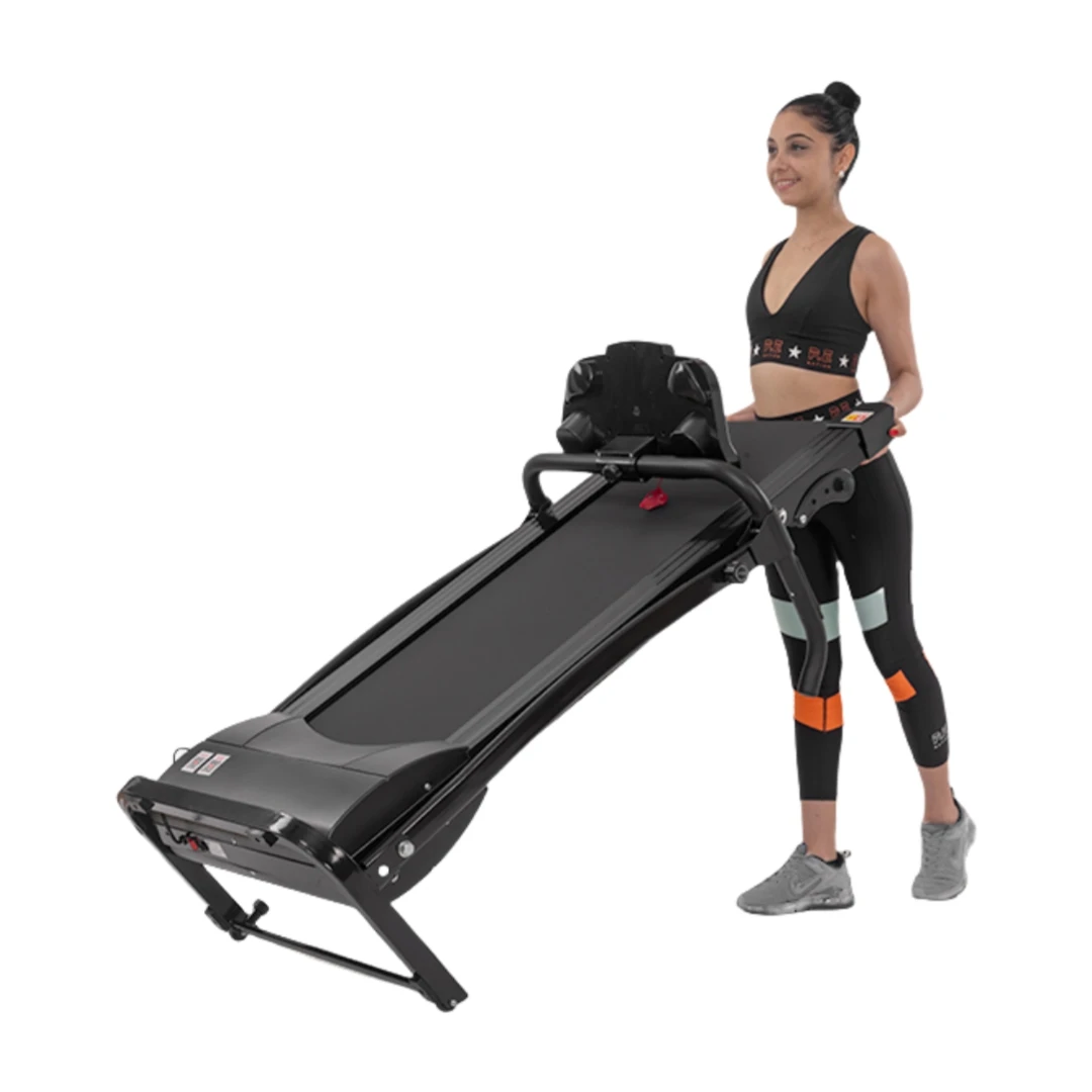 2.5HP Foldable Electric Treadmill, Space-saving Home Fitness Machine with Audio Function