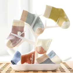 4Pairs Baby Socks Cotton Four Seasons Anti-Slip for Newborn Baby Children's Socks Baby Boy Infant Socks for Girls 0-36 Months