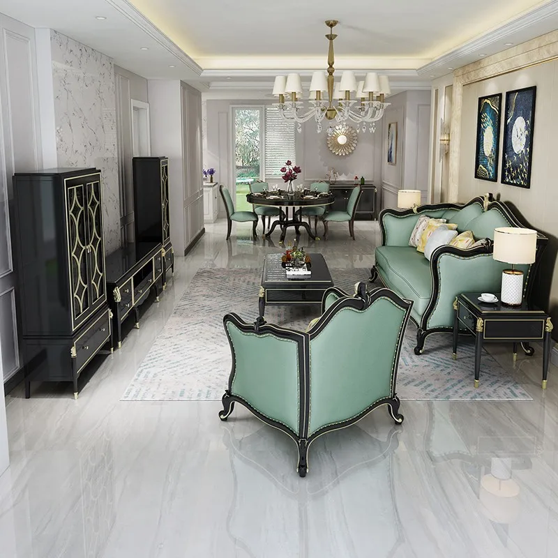 Sofa combination living room Jane European fully furnished villa French European sofa
