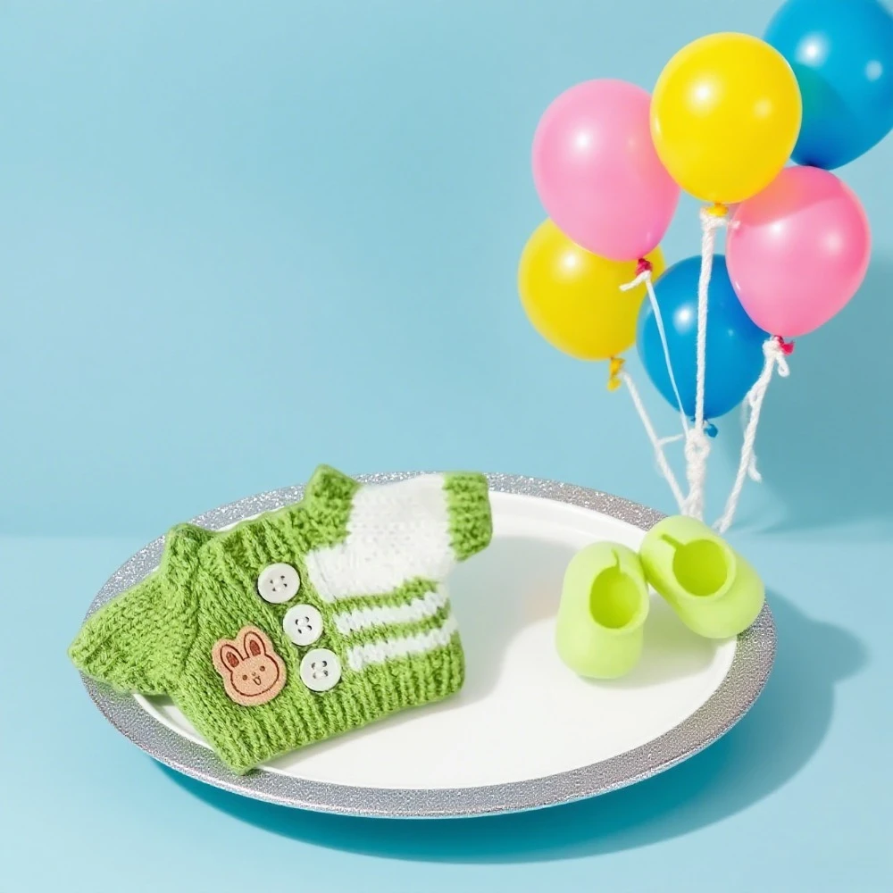 

Кукольная одежда Ropa Labubu, аксессуары для 15/17 см, Labubu V2 V1, плюшевая кукольная одежда, красочный свитер, детская игрушка, подарок для девочки