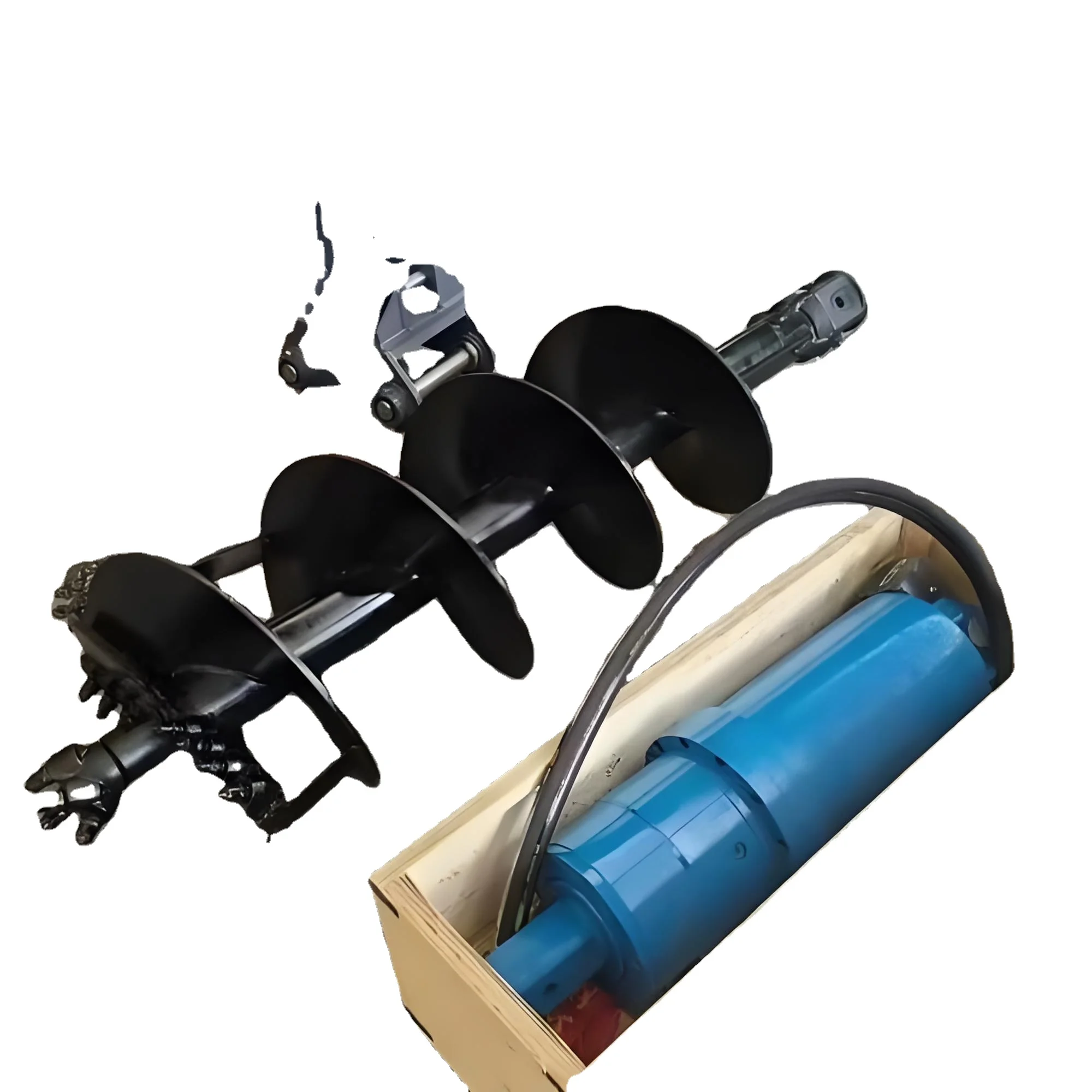 

Motor-Powered Excavator Auger 1-30 Ton - Alloy Steel Ground Auger Attachment for Construction Farm