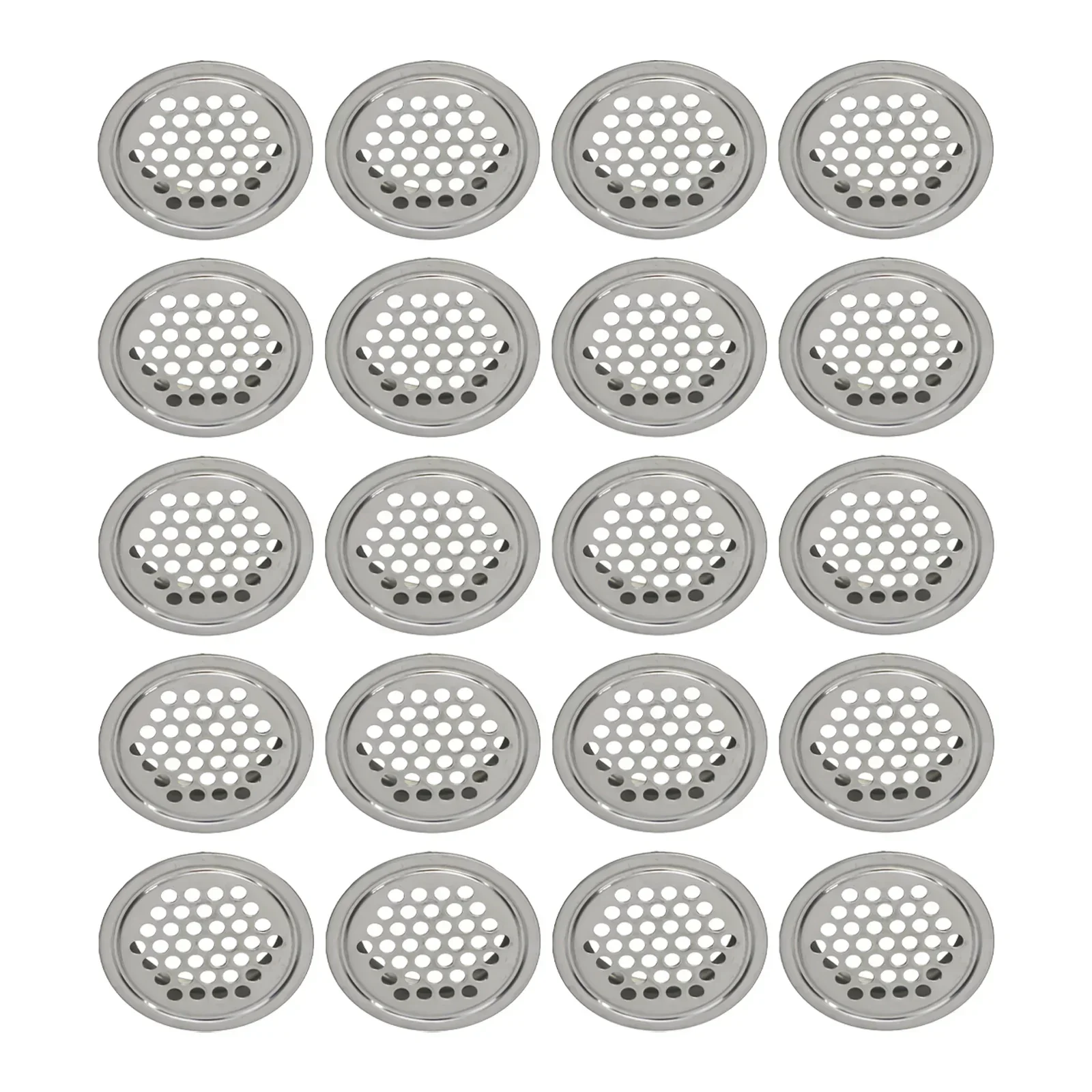 Stainless Steel Air Vent Grille Breathable Design Dustproof Windproof Perfect for Aeration and Venting 20pcs Pack