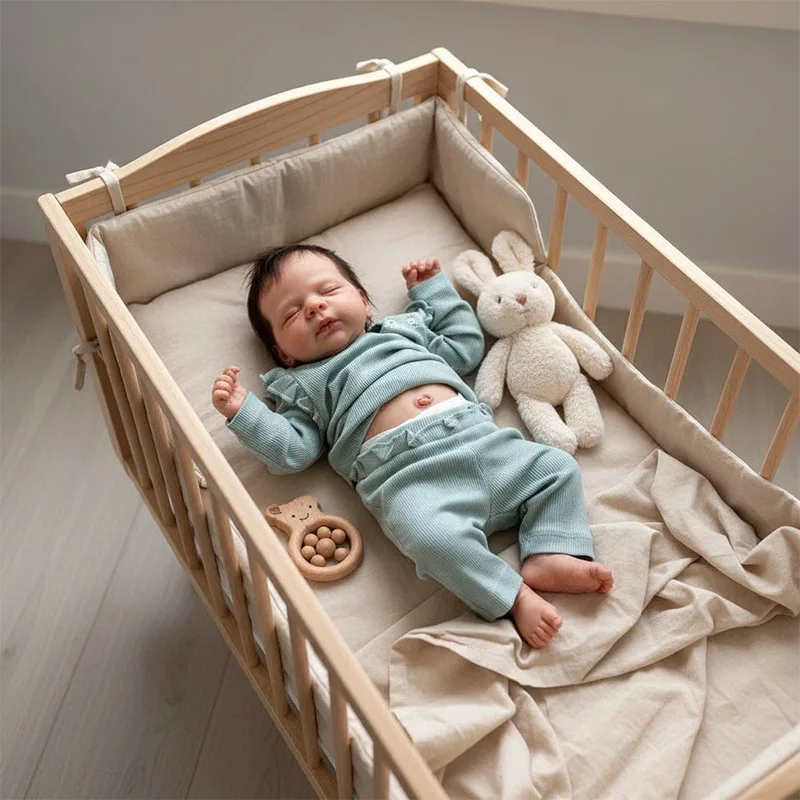 18" volledig vinyl herboren babypop Pascale met geworteld haar pasgeboren slapende babyjongen meisje 3D huid met zichtbare aderen Boneca herboren