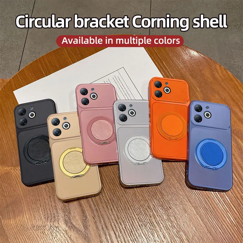 For Infinix Smart 8 Case Infinix Smart 10 HD Cover Phone Case Back Bumper Shockproof  Soft Fundas Luxury Shockproof Bracket