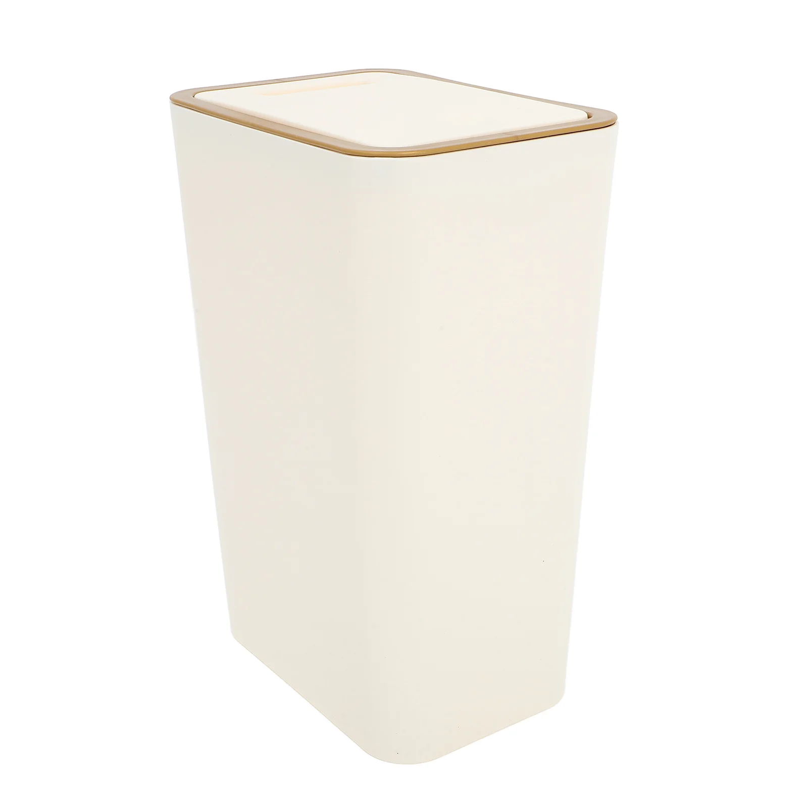

Multifunctional Plastic Trash Can Reusable PP Material Compact Wastebasket for Kitchen Bedroom Office Bathroom