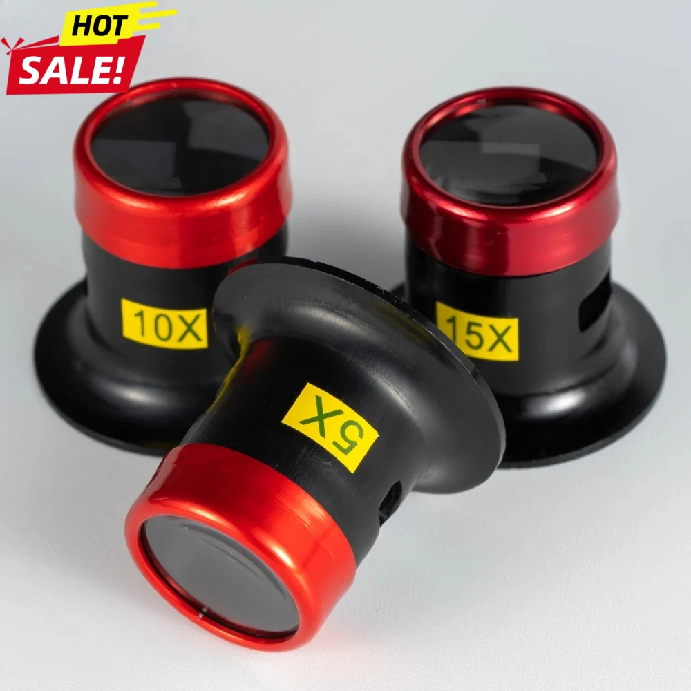 Uhrmacher Lupe Werkzeug Tragbare Monokulare Lupe 5X/10X/15X Lupe Auge Objektiv Reparatur Lupe Werkzeuge