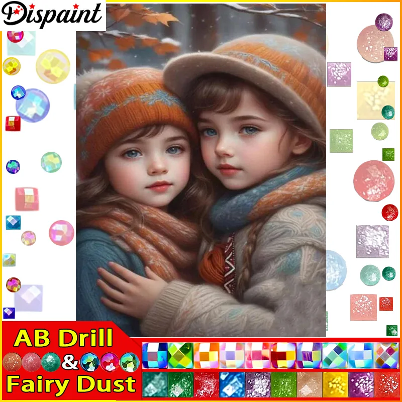 Dispaint peri toz AB DIY 5D elmas boyama