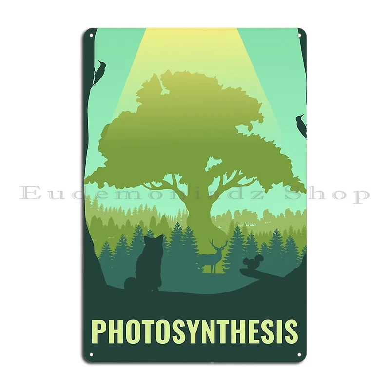 Photosynthesis Board Games Minimalist Travel Poster Style Board Game Art Metal Plaque Rusty Cinema Design Cinema Garage