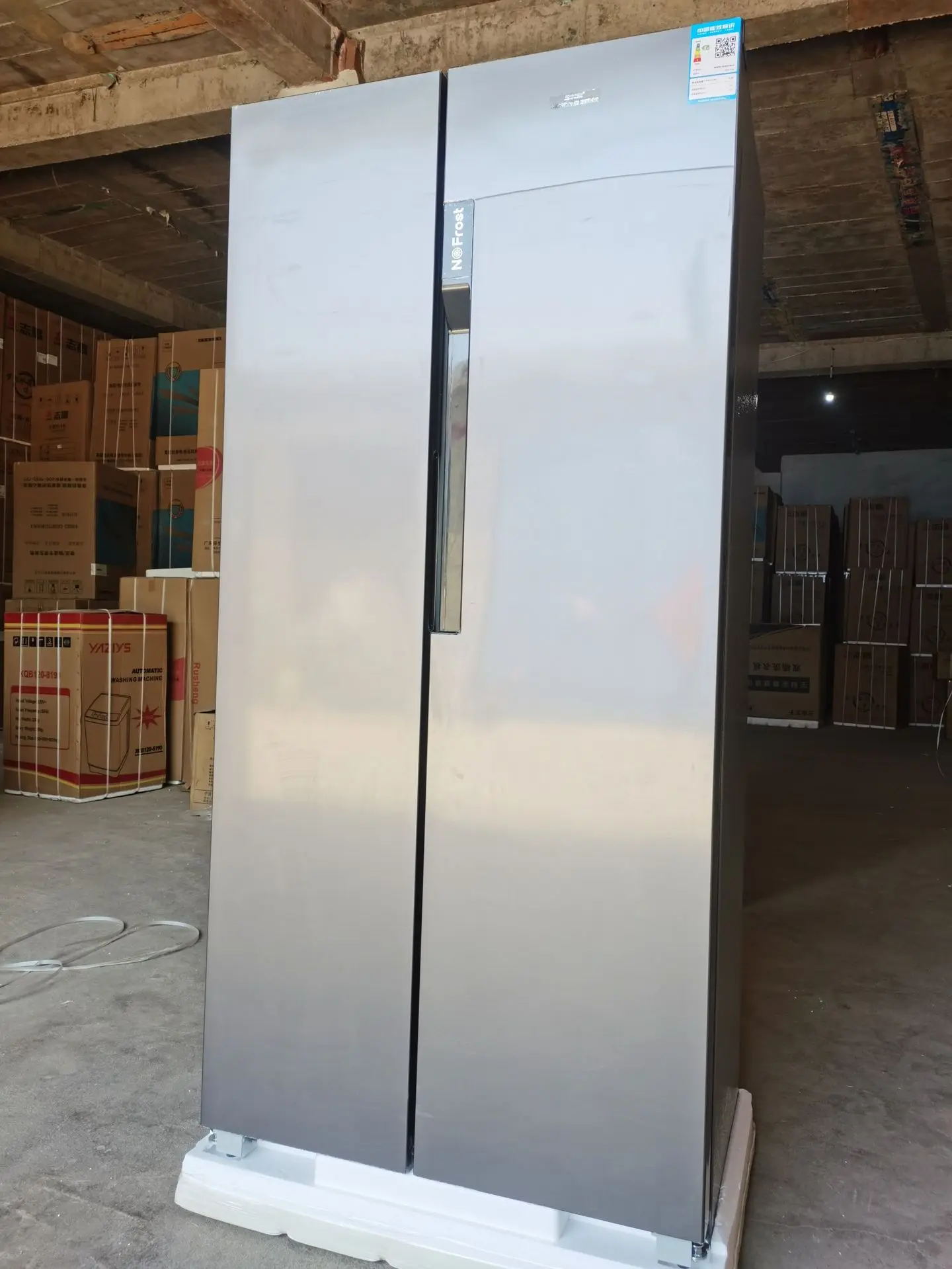 High Quality Household Portable Luxury Large Size Large Capacity Fixed Frequency air Cooled Double Door Refrigerator