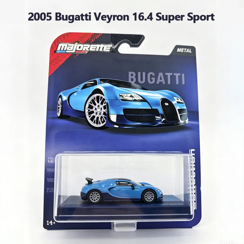 Majorette Diecast Car 1:64 Collection Series Exquisite High Fidelity 1975 BMW, 1975 Porsche 930 Turbo, 1995 Toyota Supra, Bugatti